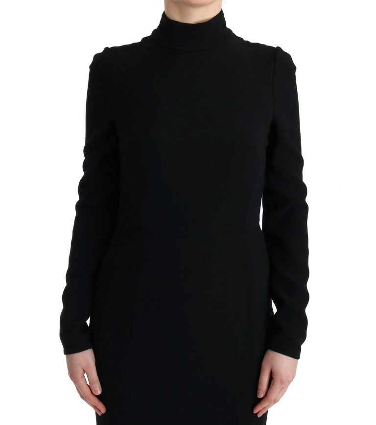 Dolce & Gabbana Black Stretch Long Gown Sheath Dress - PreLoved & Luxe