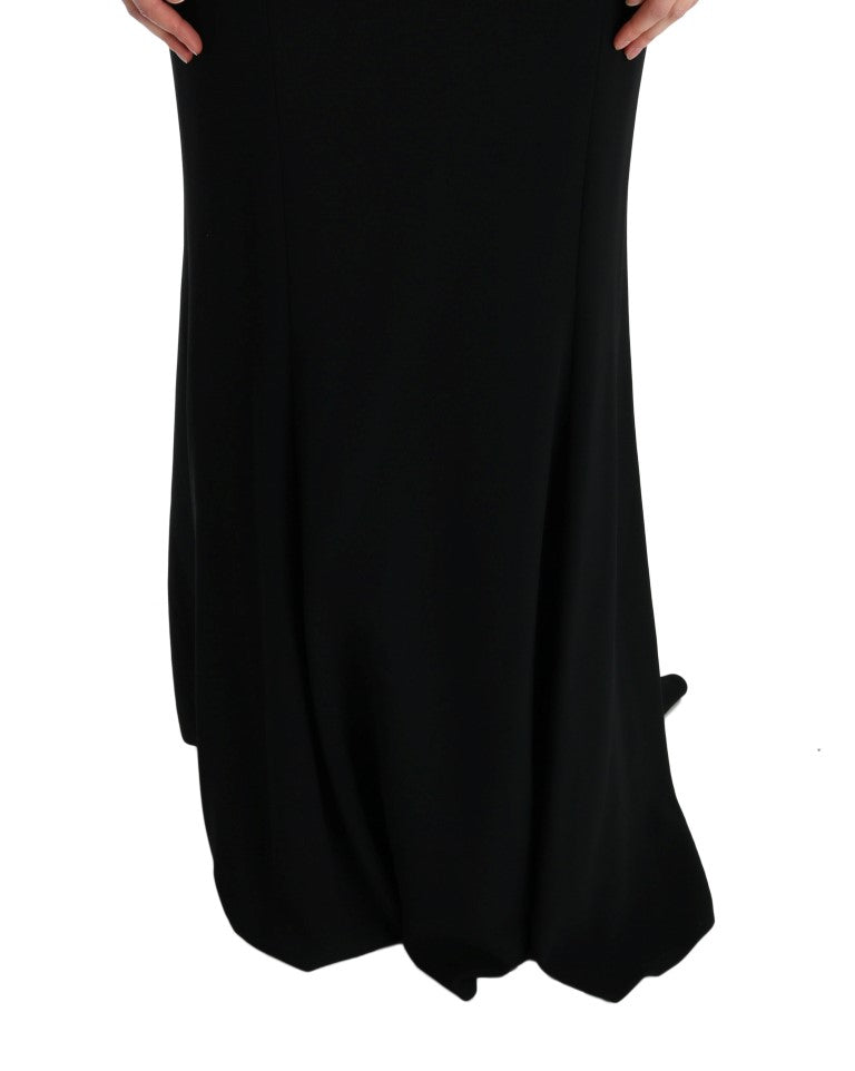Dolce & Gabbana Black Stretch Long Gown Sheath Dress - PreLoved & Luxe