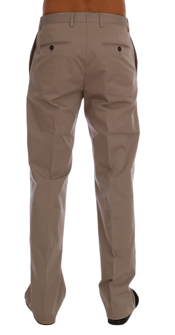 Dolce & Gabbana Beige Cotton Stretch Chinos Pants - PreLoved & Luxe