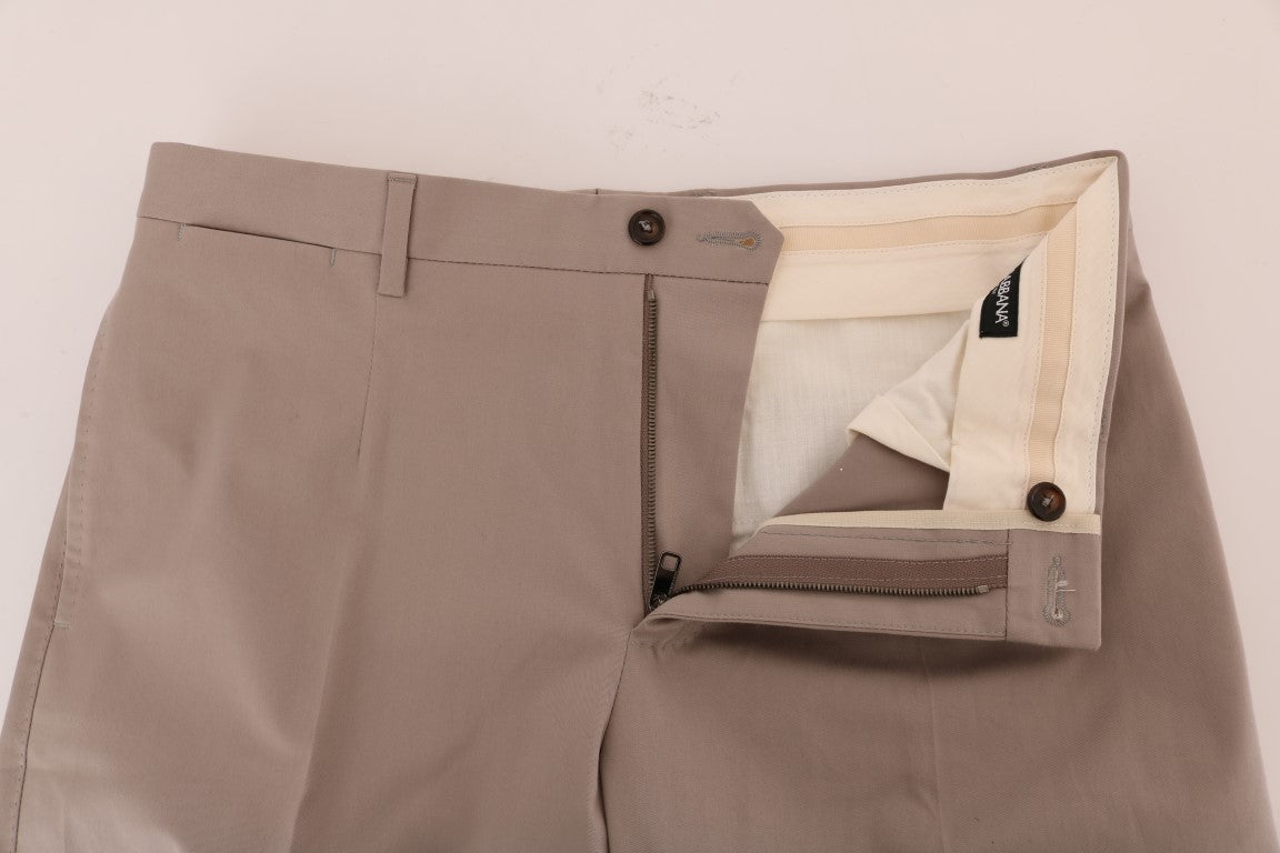 Dolce & Gabbana Beige Cotton Stretch Chinos Pants - PreLoved & Luxe