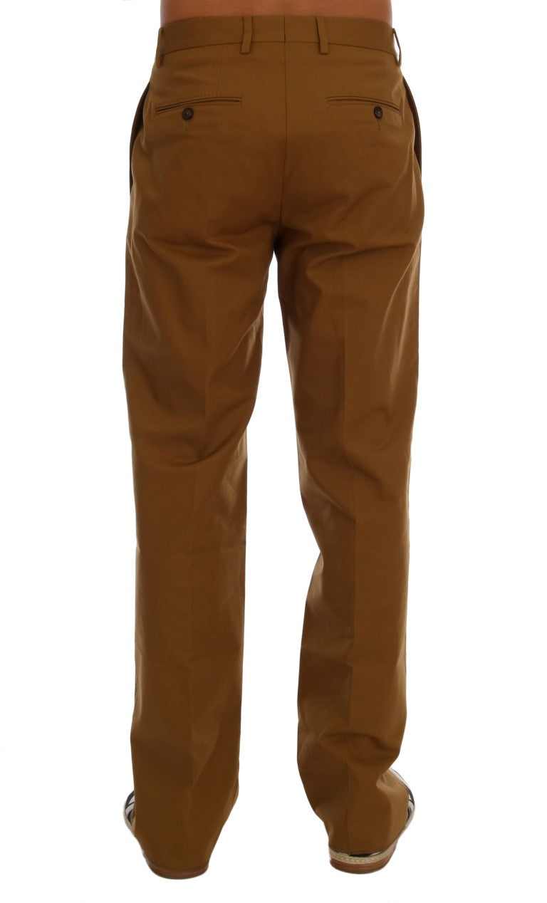 Dolce & Gabbana Brown Stretch Cotton Pants - PreLoved & Luxe