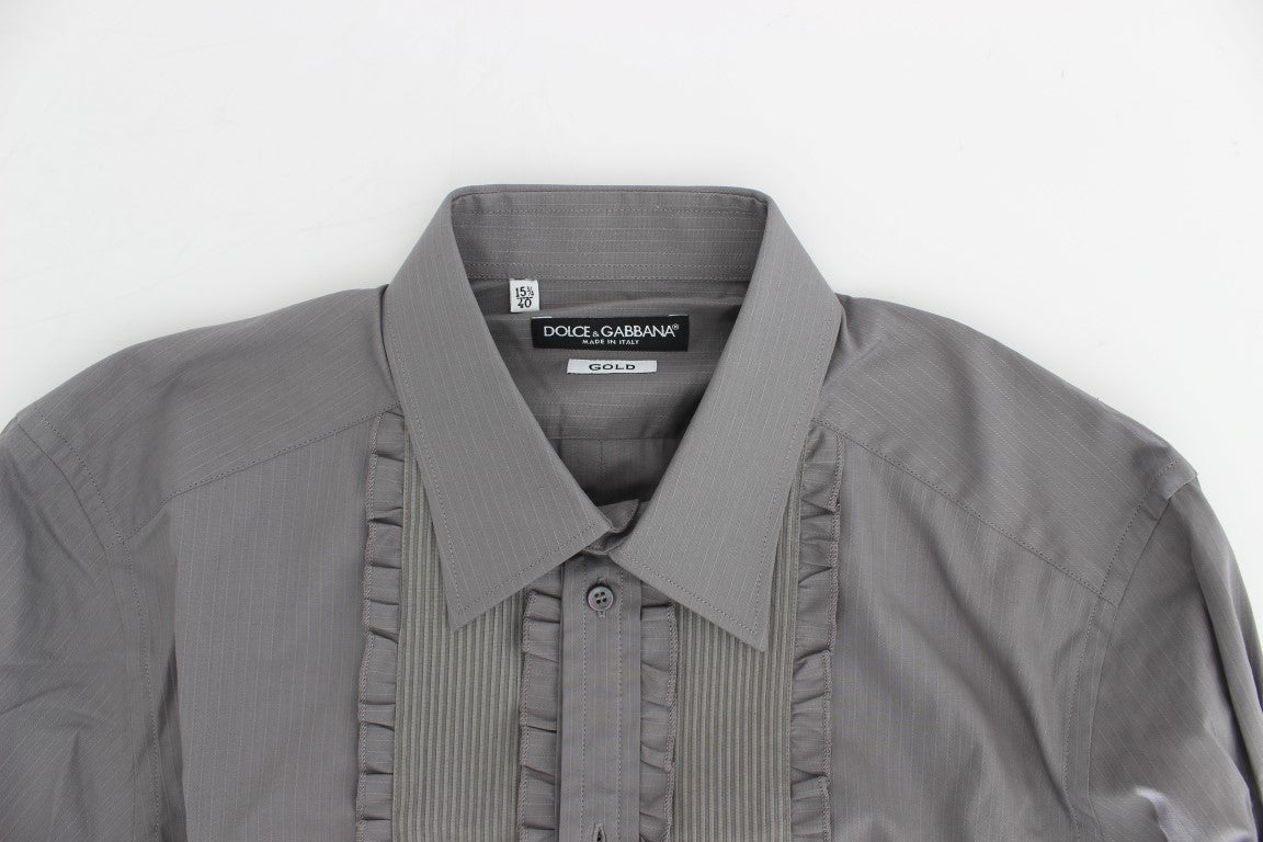 Dolce & Gabbana Purple Torero GOLD Slim Fit Dress Shirt - PreLoved & Luxe