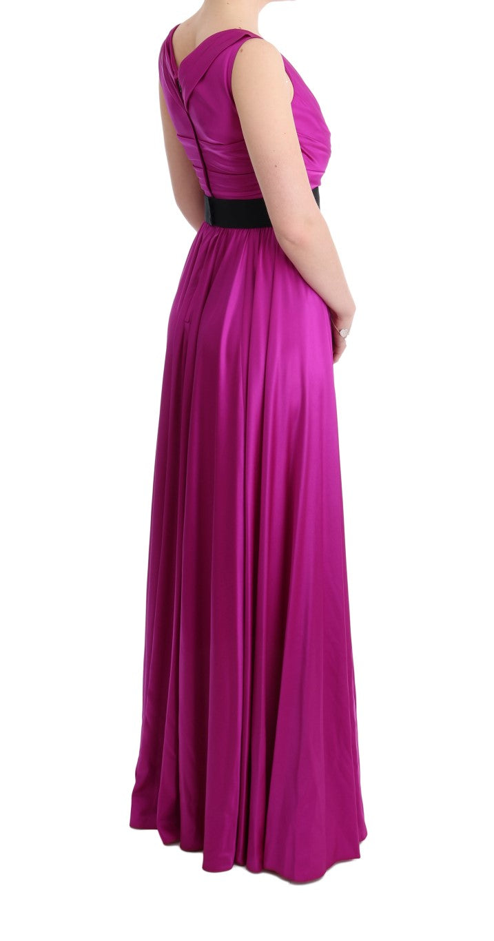 Dolce & Gabbana Pink Silk Stretch Shift Long Dress - PreLoved & Luxe