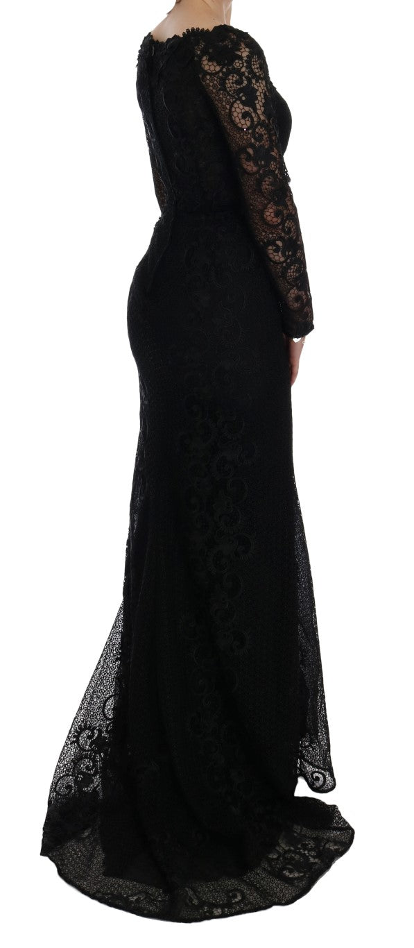 Dolce & Gabbana Black Floral Sheath Dress - PreLoved & Luxe