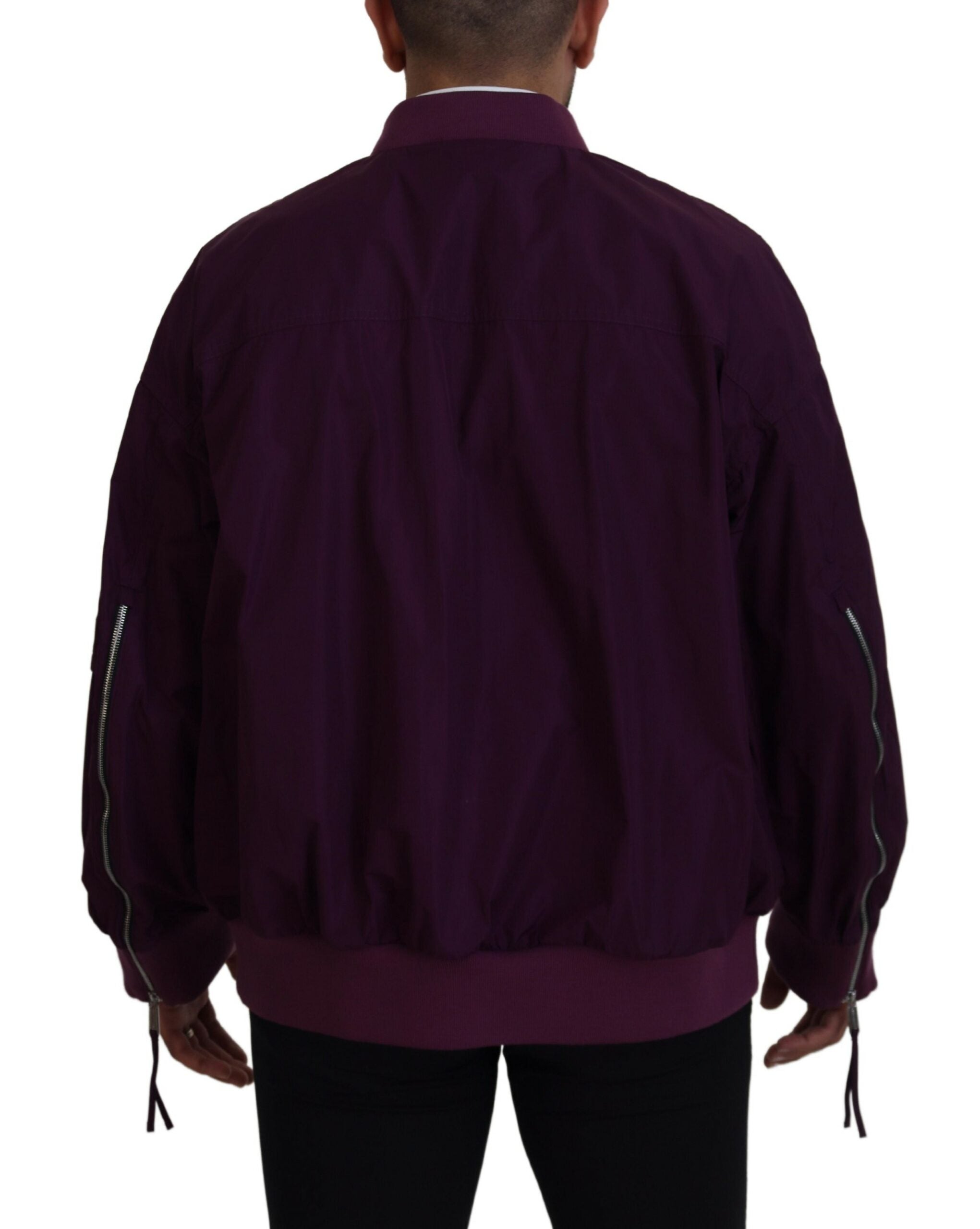 Dsquared² Purple  Full Zipper Bomber Jacket