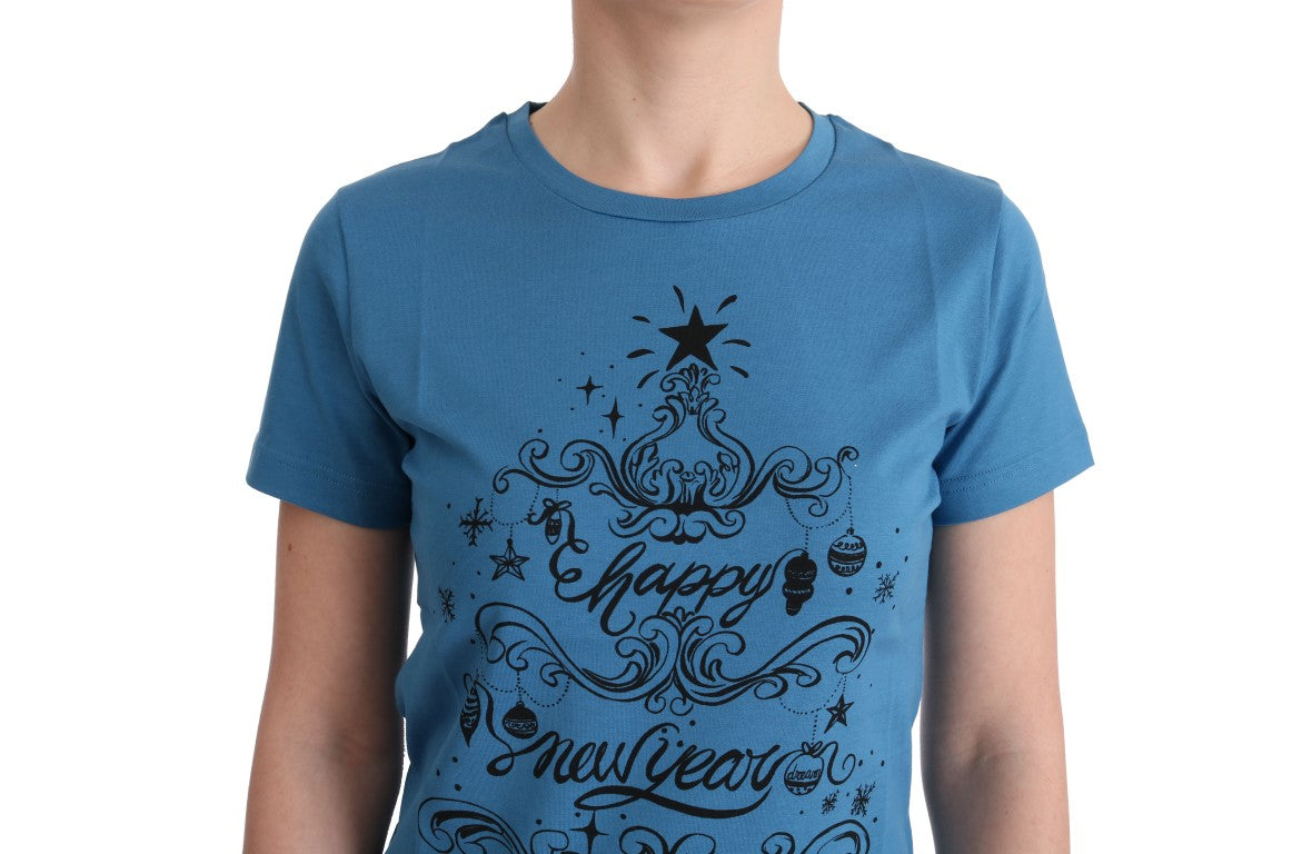 Dolce & Gabbana Blue Cotton 2017 Motive T-Shirt - PreLoved & Luxe