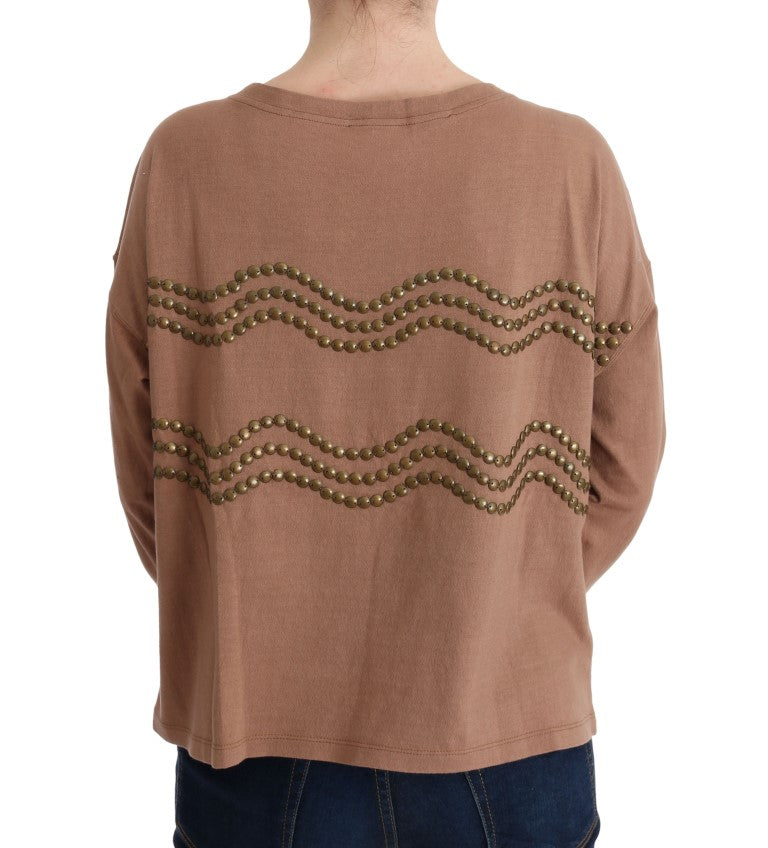 John Galliano Brown Cotton Studded Sweater - PreLoved & Luxe