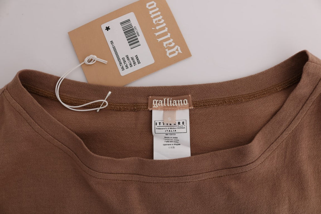 John Galliano Brown Cotton Studded Sweater - PreLoved & Luxe
