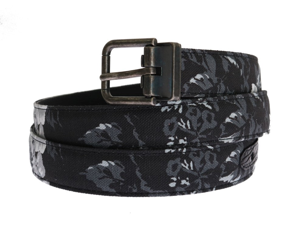 Dolce & Gabbana Black Cayman Linen Leather Belt - PreLoved & Luxe