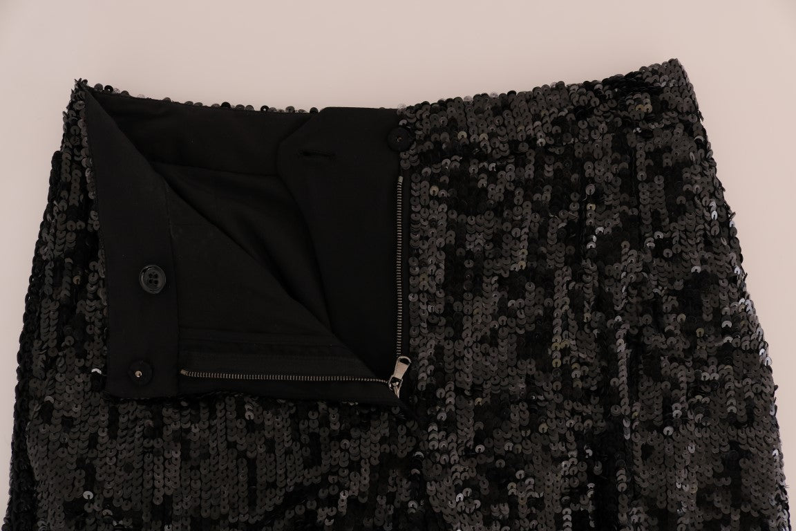 Dolce & Gabbana Black Sequined Fashion Shorts - PreLoved & Luxe