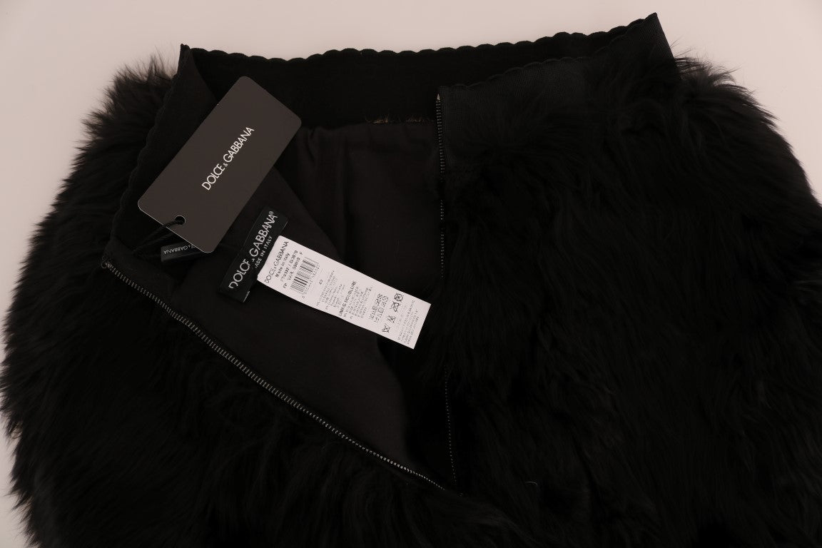 Dolce & Gabbana Black Mink Nutria Fur Mini Hot Pants - PreLoved & Luxe