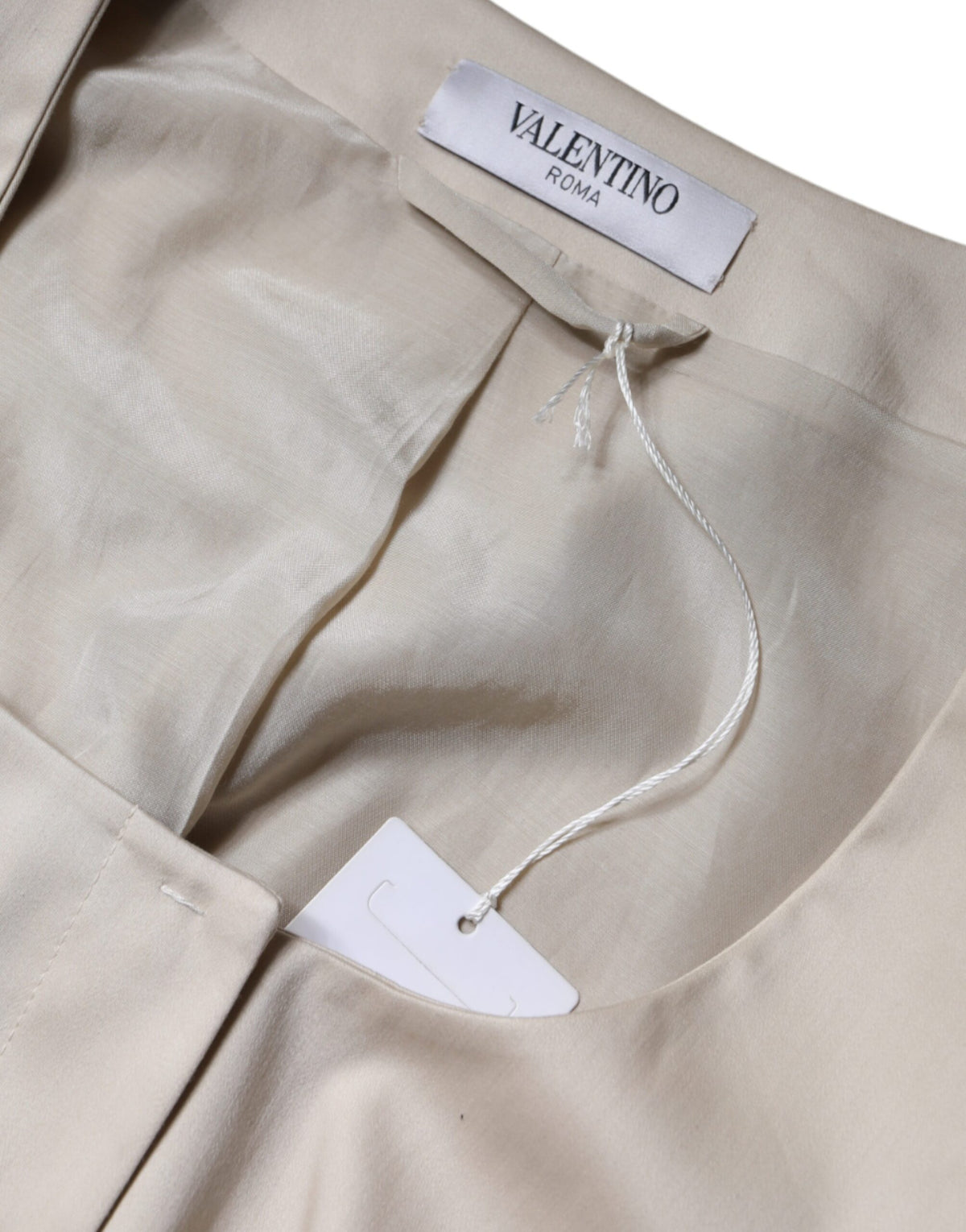 Red Valentino Beige Cotton Long Sleeves Round Neck Blazer Jacket