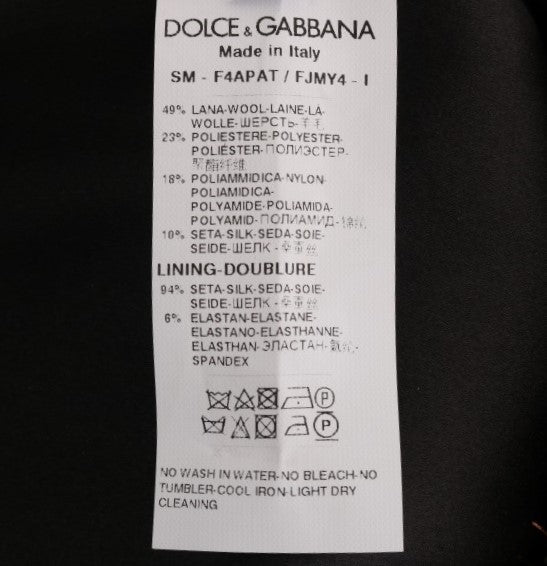 Dolce & Gabbana Gold Black Short Mini Skirt - PreLoved & Luxe