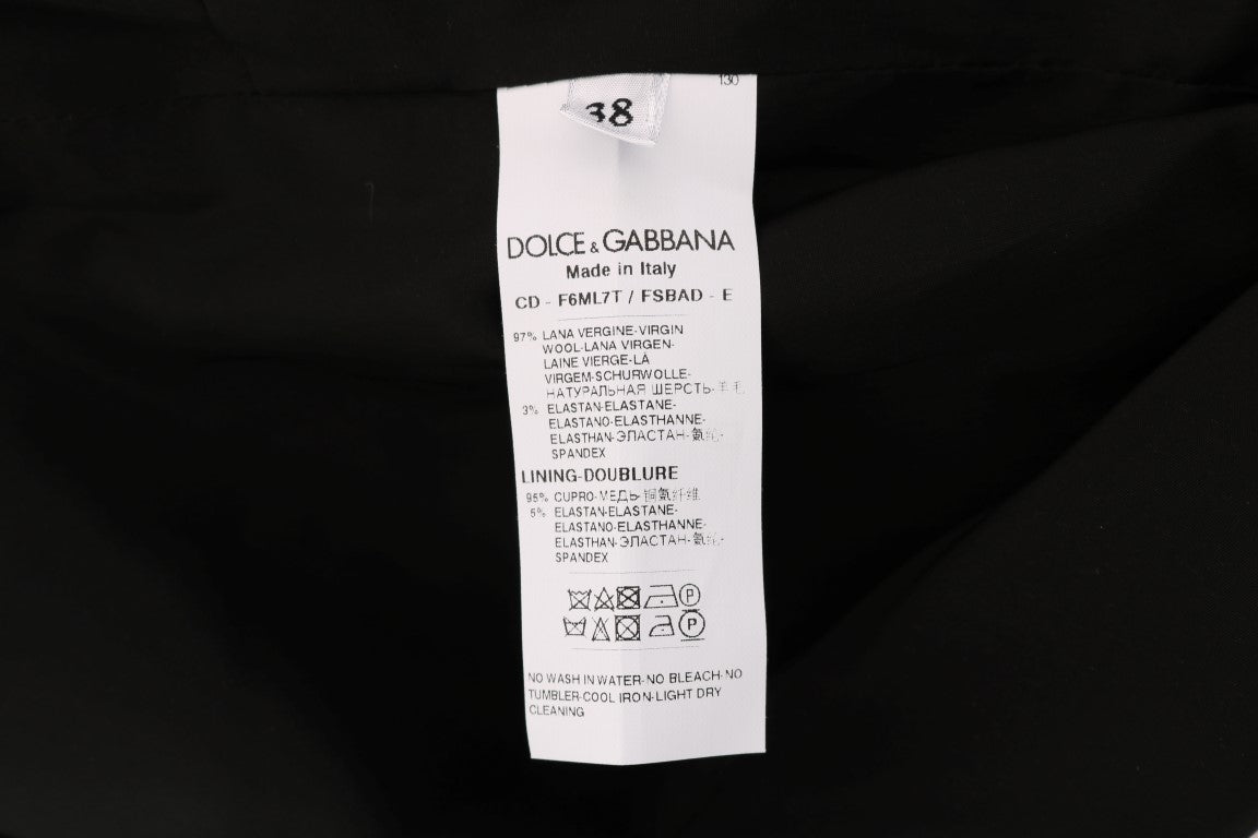 Dolce & Gabbana Gray Polka Dotted Wool Stretch Dress - PreLoved & Luxe
