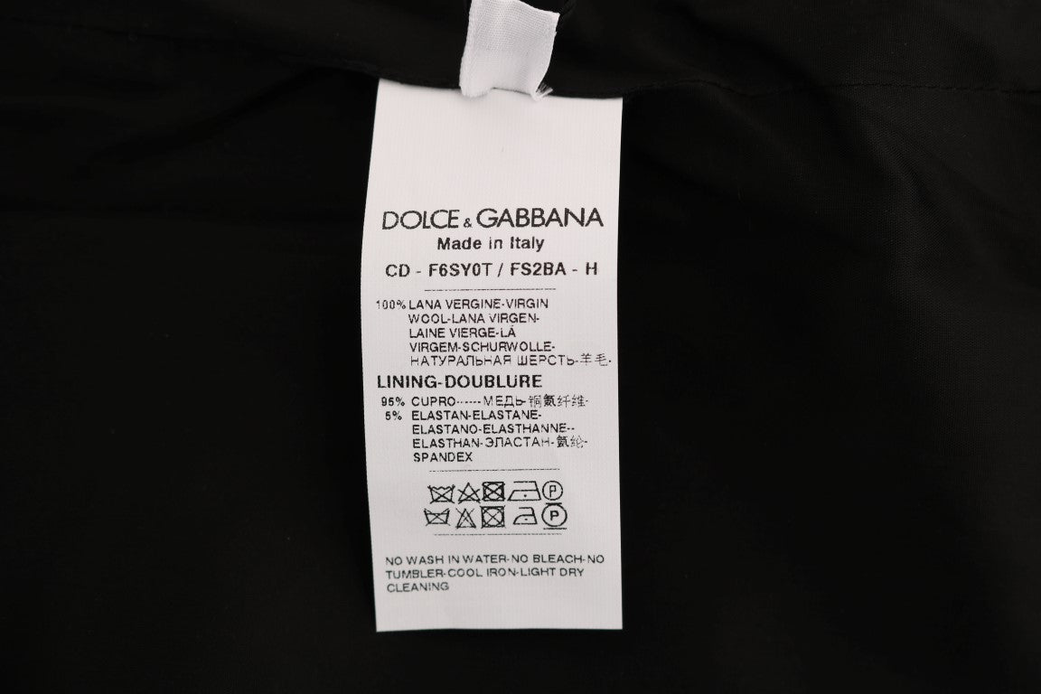 Dolce & Gabbana Gray Polka Dotted Sheath Wool Dress - PreLoved & Luxe