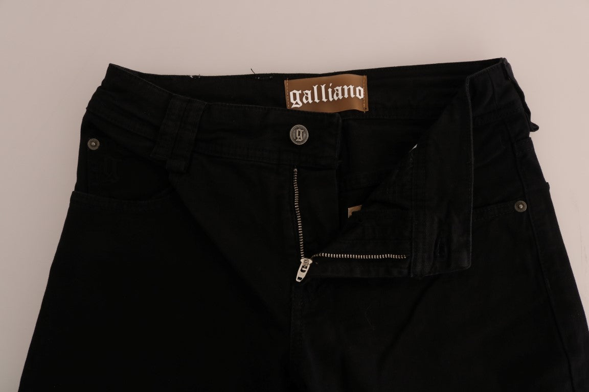 John Galliano Black Cotton Denim Stretch Regular Fit Jeans - PreLoved & Luxe