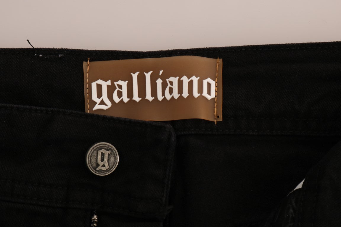 John Galliano Black Cotton Denim Stretch Regular Fit Jeans - PreLoved & Luxe