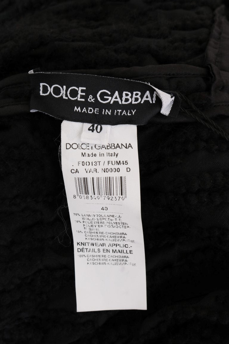 Dolce & Gabbana Black Fringes Wool Pullover Sweater - PreLoved & Luxe