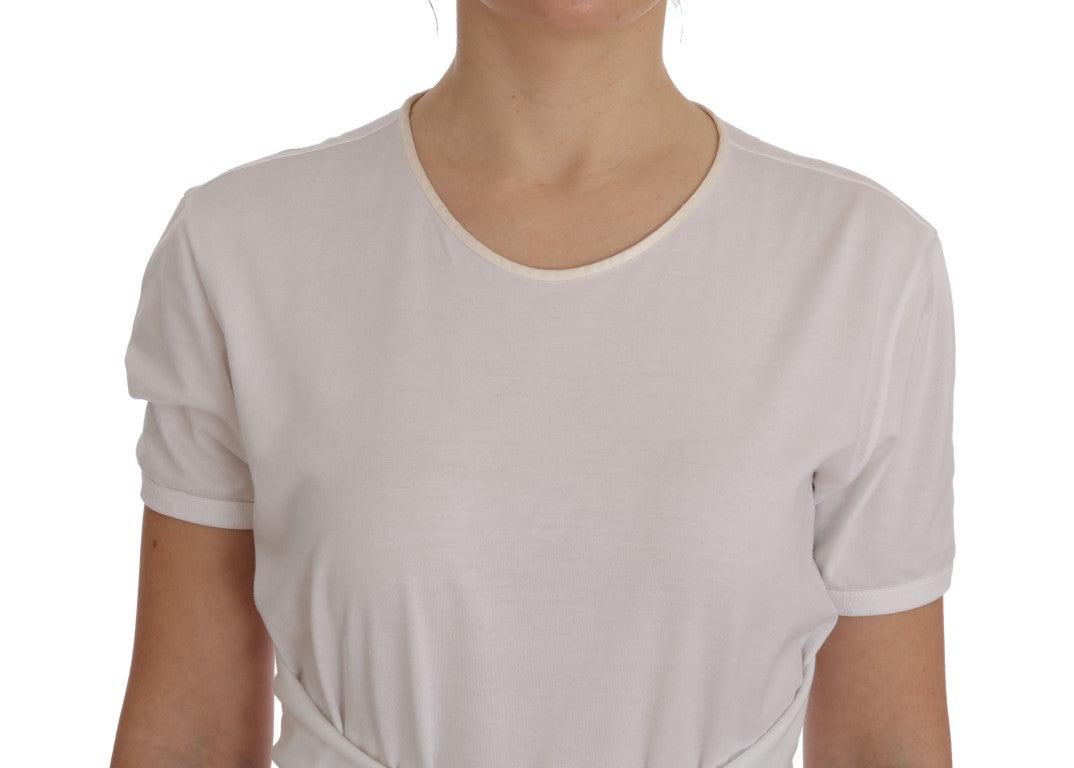 Dolce & Gabbana White Cotton Silk T-Shirt - PreLoved & Luxe