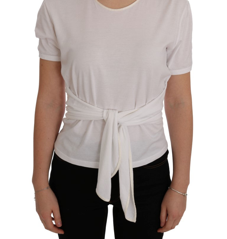 Dolce & Gabbana White Cotton Silk T-Shirt - PreLoved & Luxe