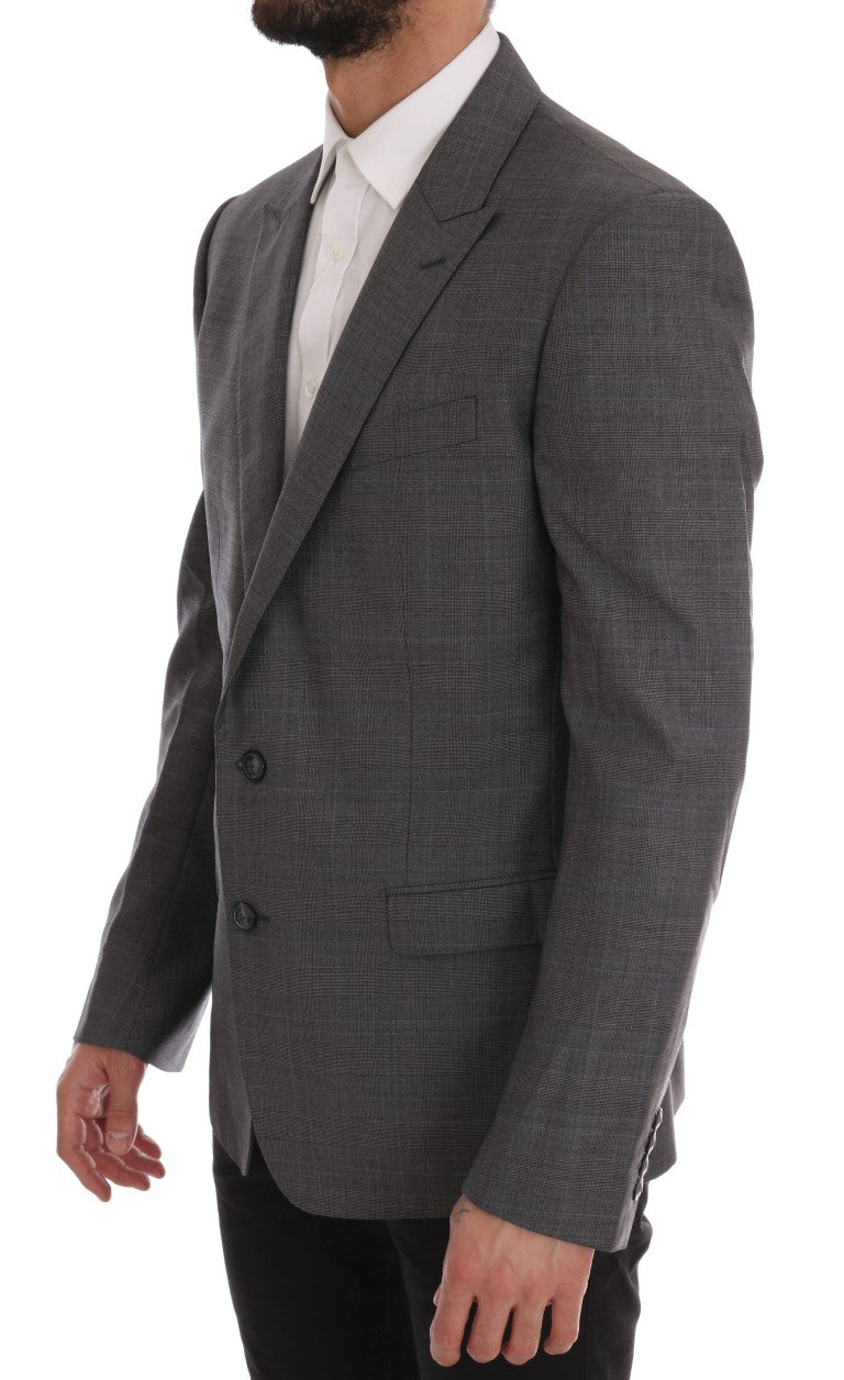 Dolce & Gabbana Gray Wool MARTINI Slim Blazer - PreLoved & Luxe
