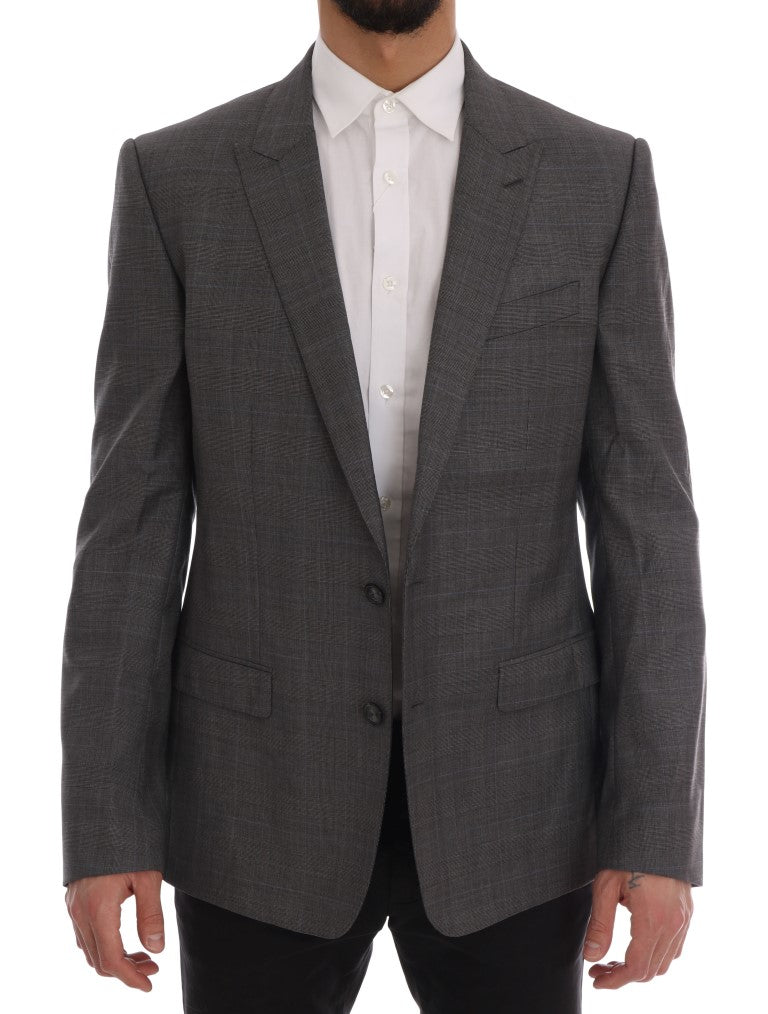 Dolce & Gabbana Gray Wool MARTINI Slim Blazer - PreLoved & Luxe