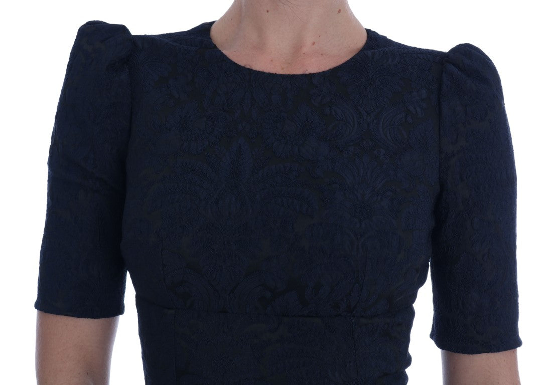 Dolce & Gabbana Black Blue Flare Mini Dress - PreLoved & Luxe
