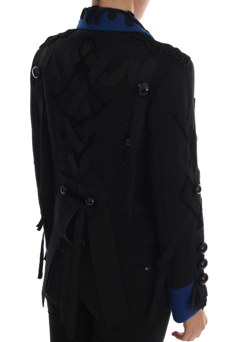 Dolce & Gabbana Black Wool Trench Jacket - PreLoved & Luxe
