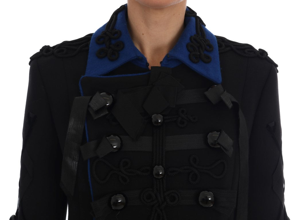 Dolce & Gabbana Black Wool Trench Jacket - PreLoved & Luxe