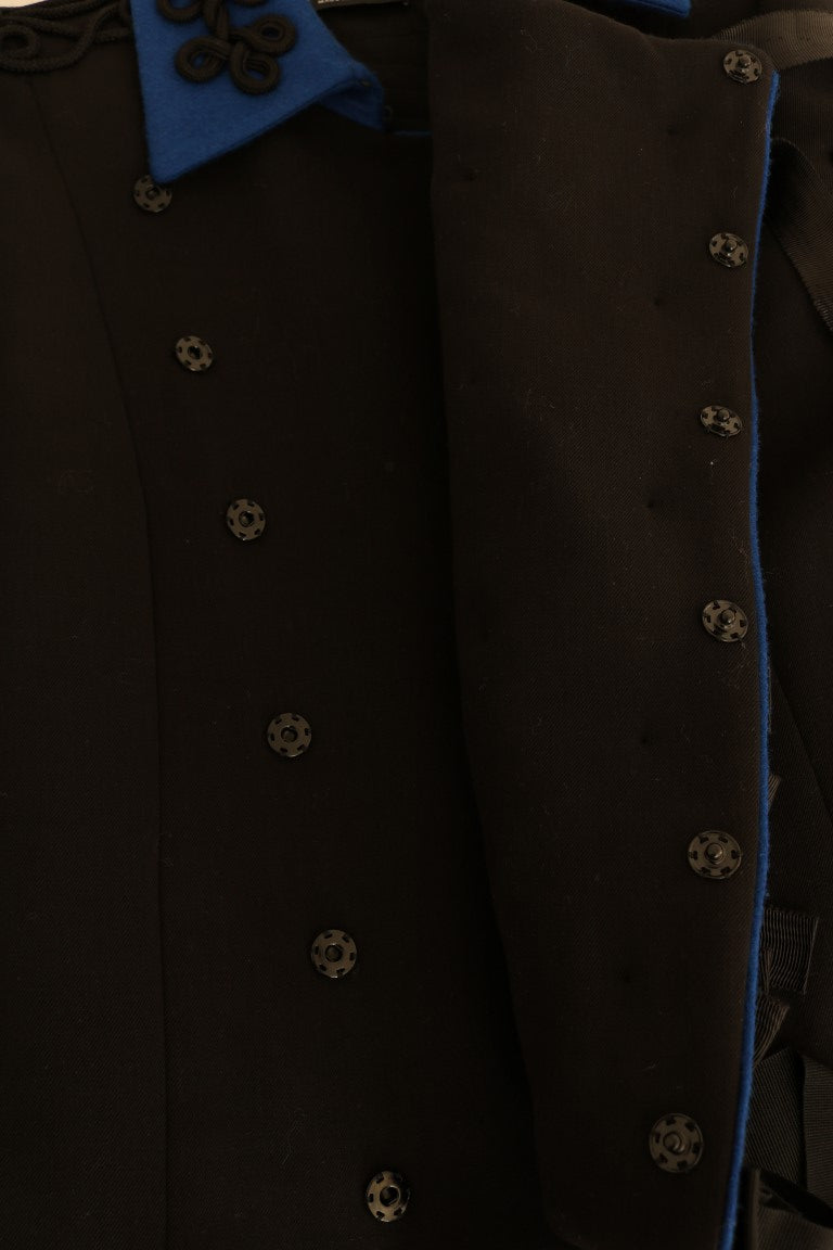 Dolce & Gabbana Black Wool Trench Jacket - PreLoved & Luxe