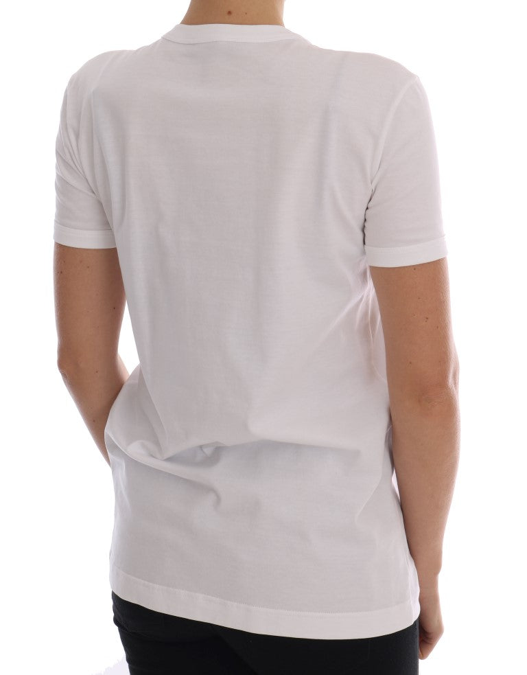 Dolce & Gabbana White Cotton Fairy Tale T-Shirt - PreLoved & Luxe