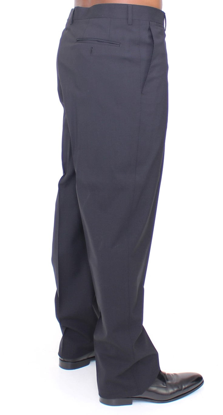 Dolce & Gabbana Black Wool Stretch Pleated Pants - PreLoved & Luxe