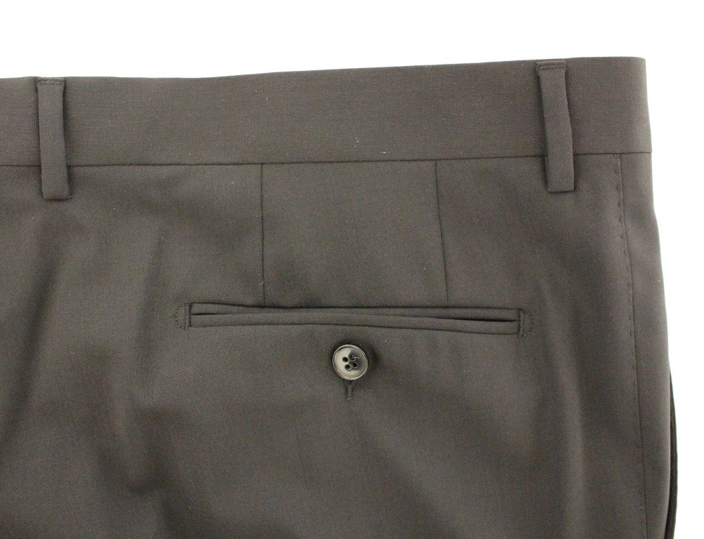 Dolce & Gabbana Black Wool Stretch Pleated Pants - PreLoved & Luxe