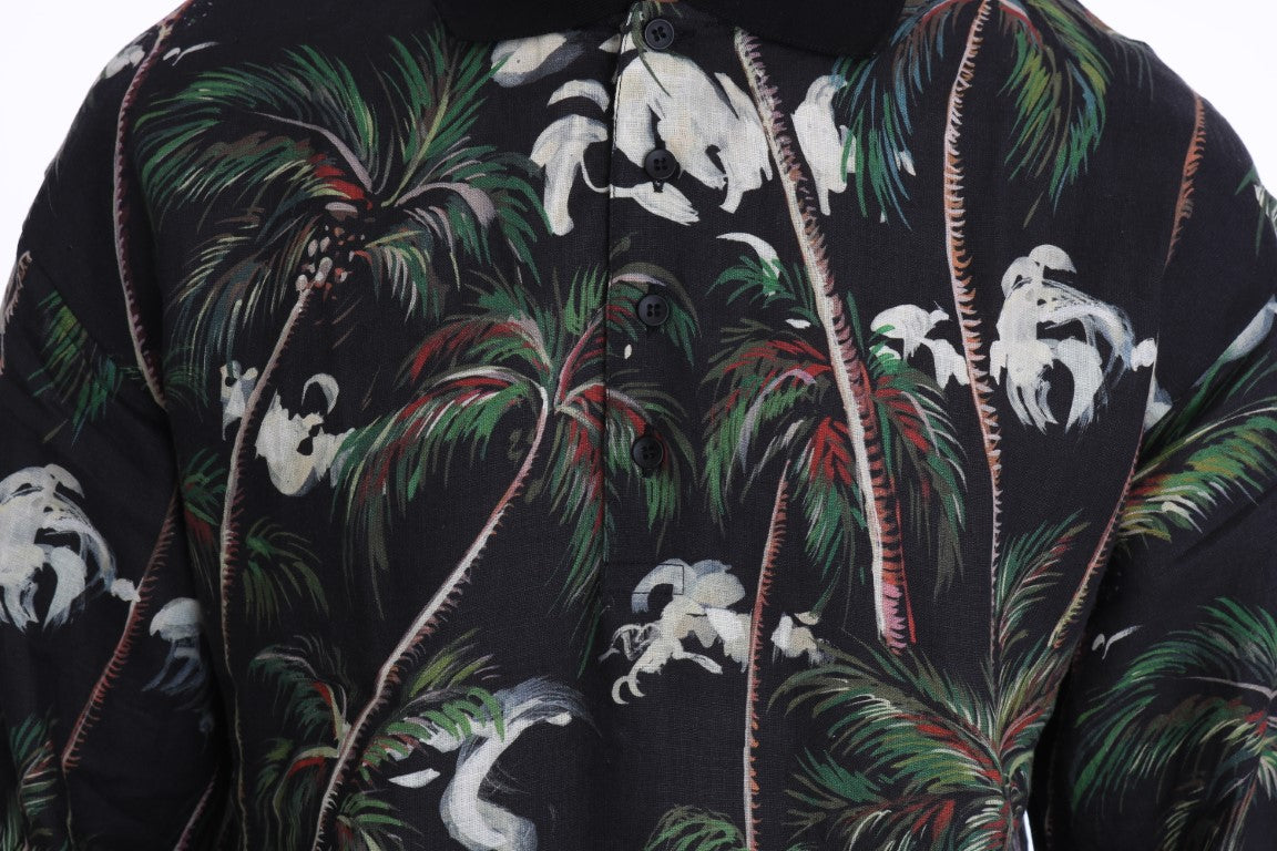 Dolce & Gabbana Black Volcano Sicily Short Sleeve T-Shirt - PreLoved & Luxe
