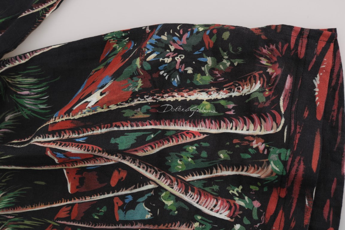 Dolce & Gabbana Black Volcano Sicily Short Sleeve T-Shirt - PreLoved & Luxe