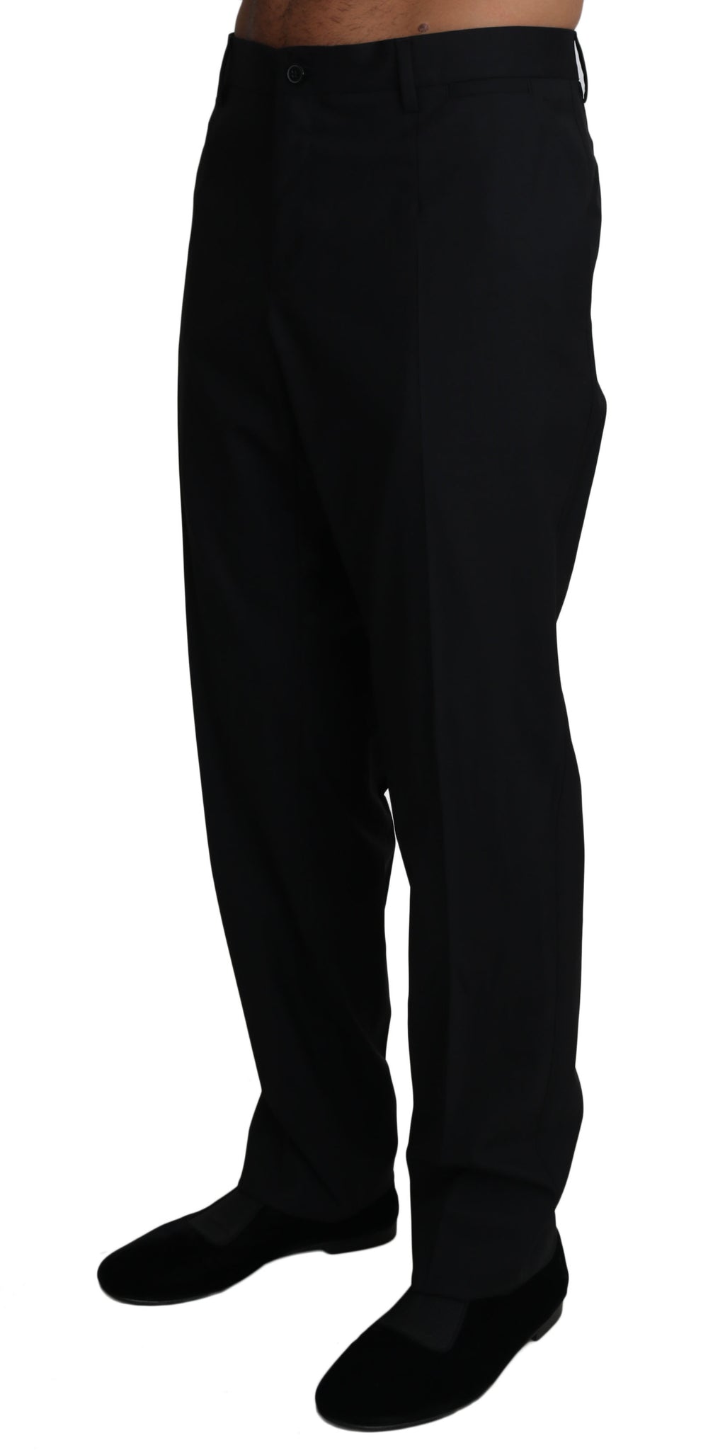 Dolce & Gabbana Black Wool Stretch Dress Trousers Pants - PreLoved & Luxe