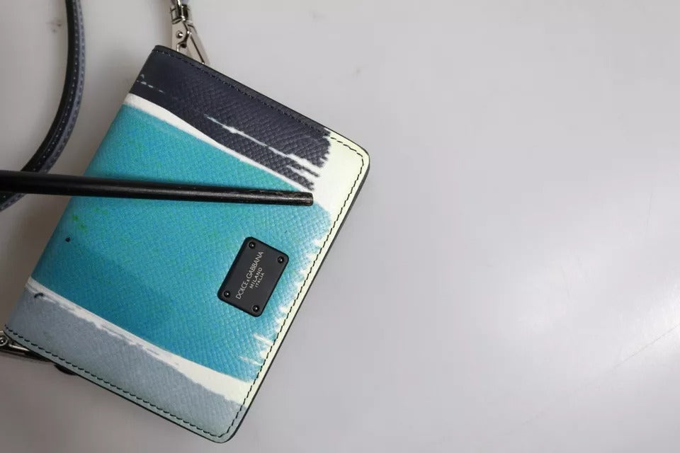 Dolce & Gabbana Multicolor Leather DG Logo Bifold Card Holder Wallet