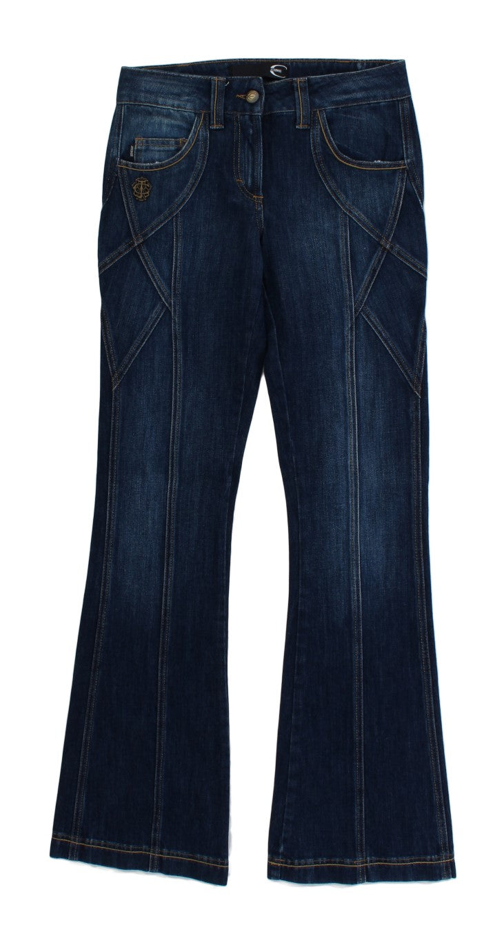 Cavalli Blue Cotton Stretch Low Waist Jeans - PreLoved & Luxe