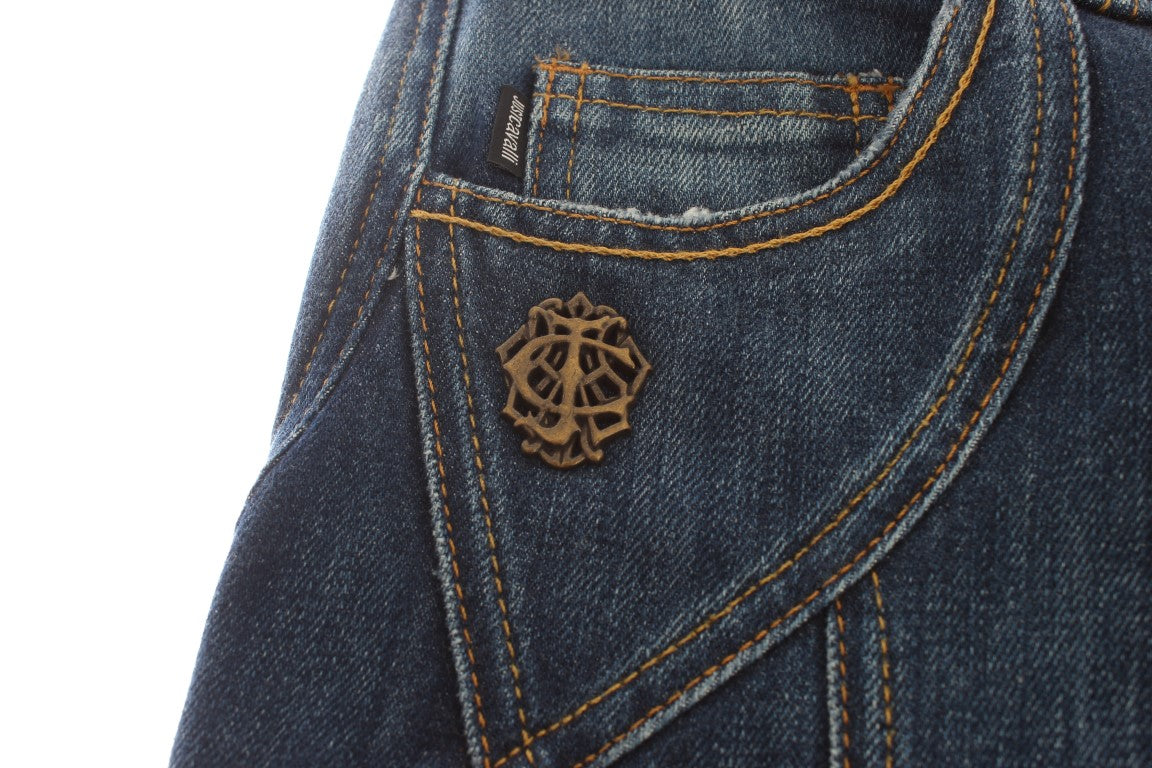Cavalli Blue Cotton Stretch Low Waist Jeans - PreLoved & Luxe