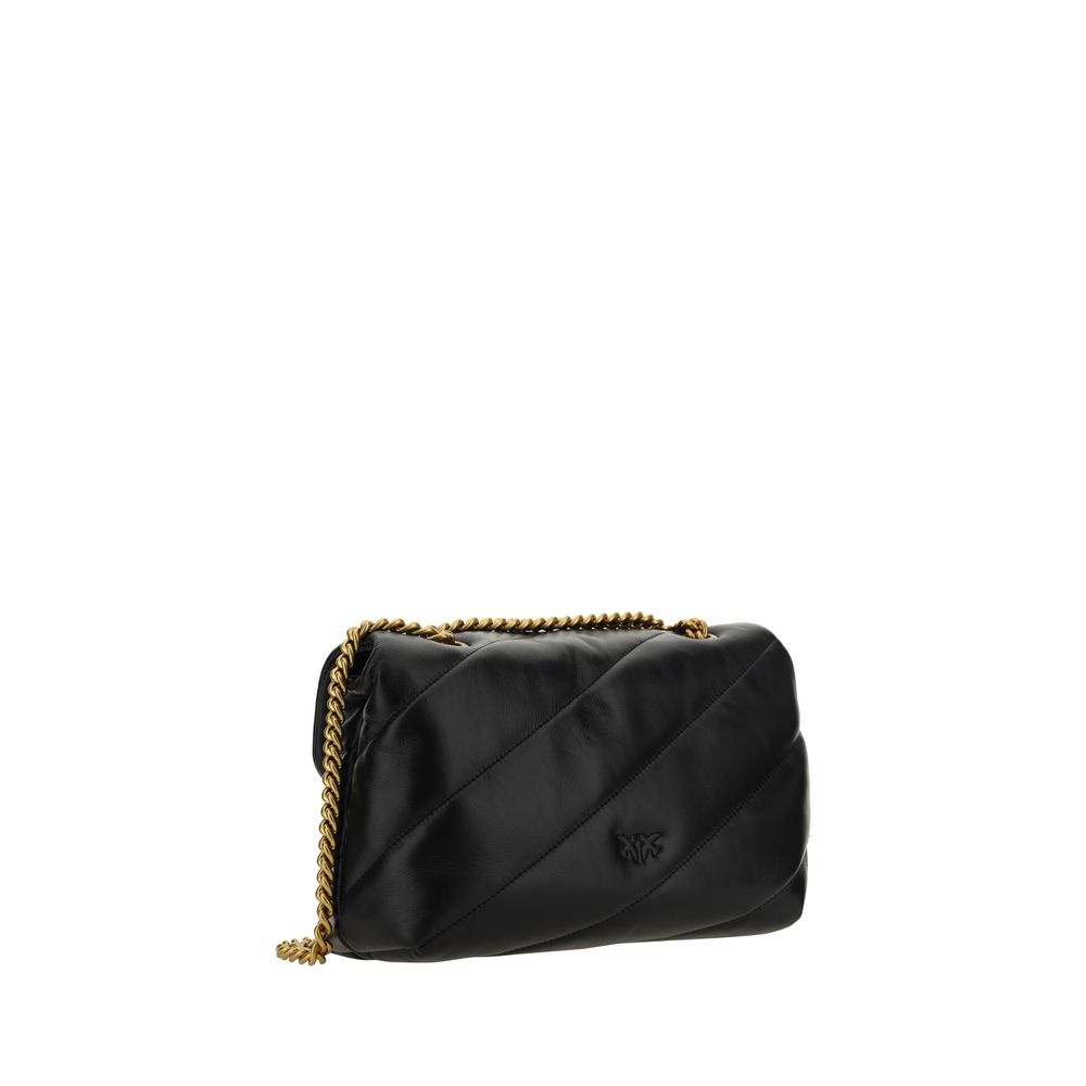 PINKO Black Lamb Shoulder Bag