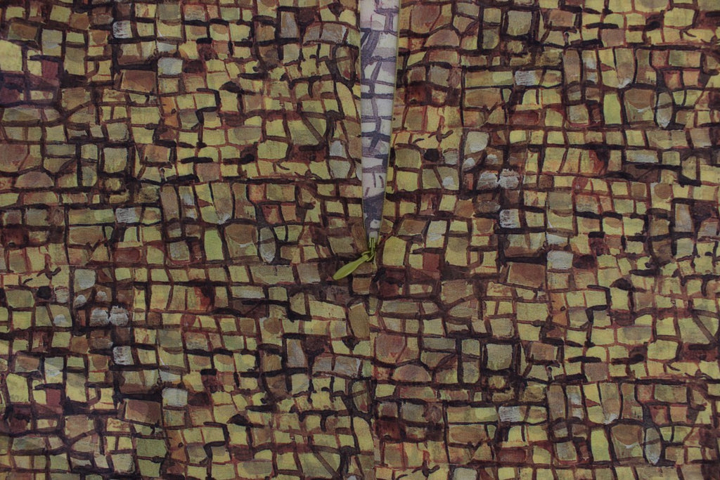 Dolce & Gabbana Multicolor Mosaic Print Silk Blouse T-shirt - PreLoved & Luxe