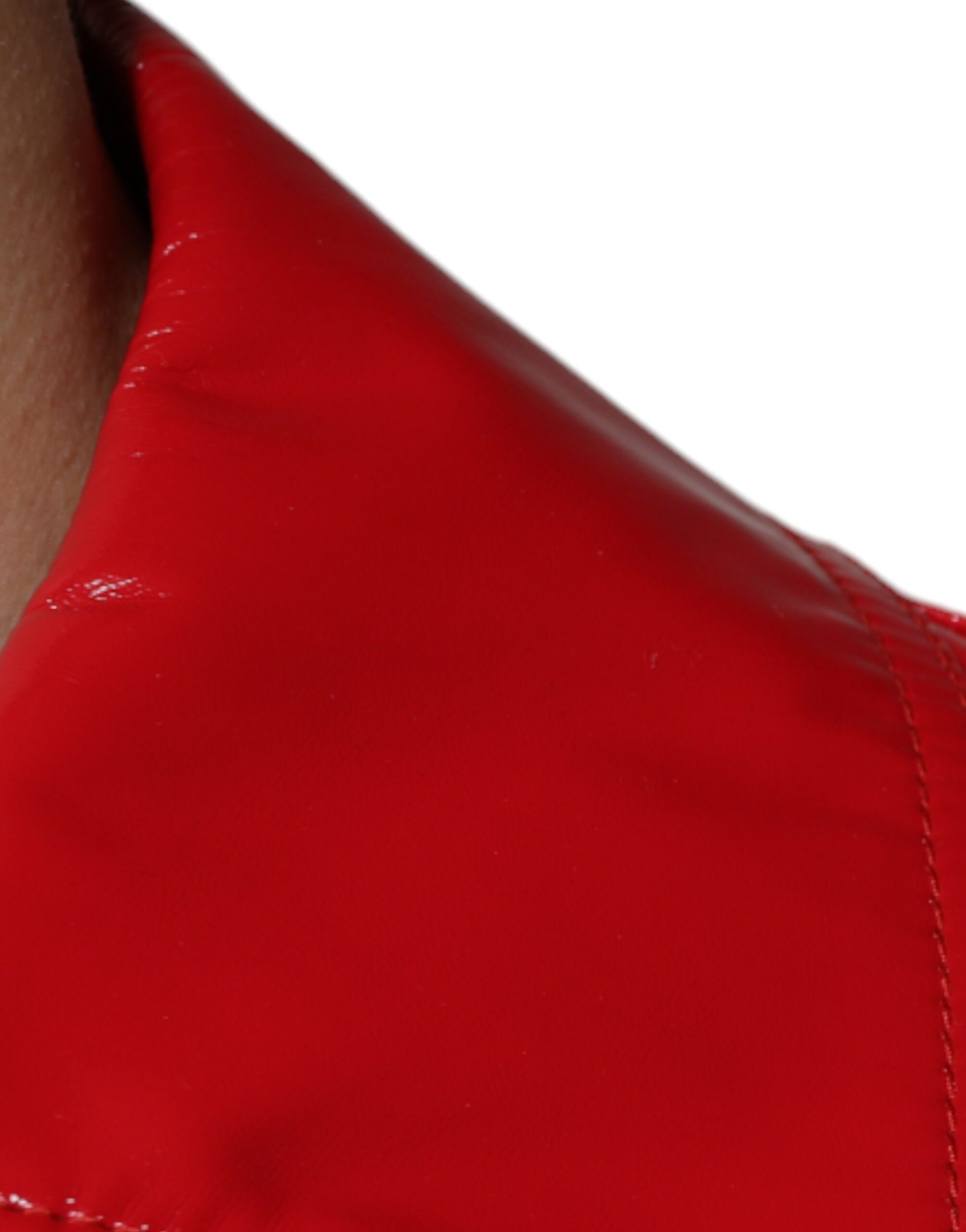 Dolce & Gabbana Red Button Down Collared Jacket