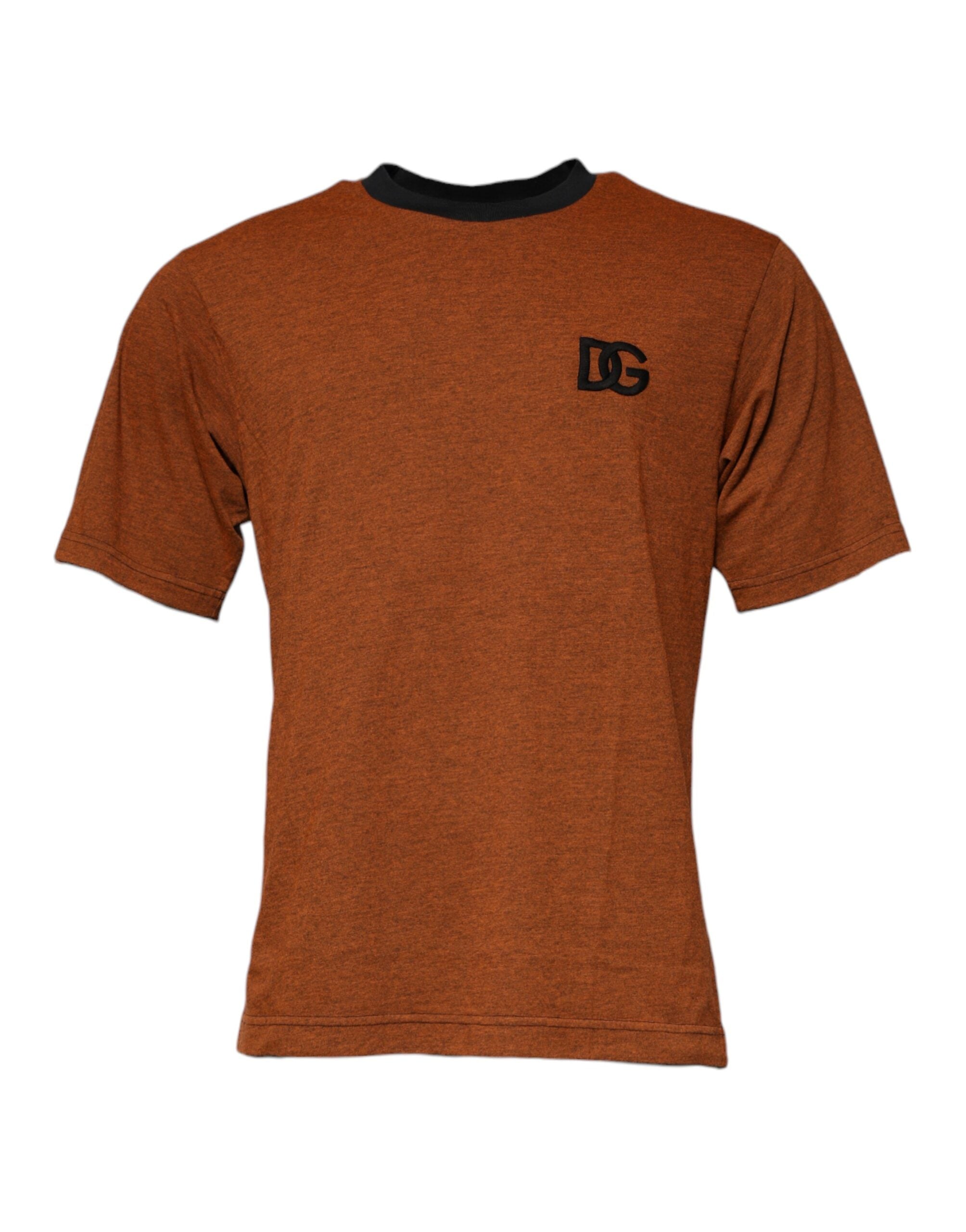 Dolce & Gabbana Brown DG Logo Crew Neck T-shirt