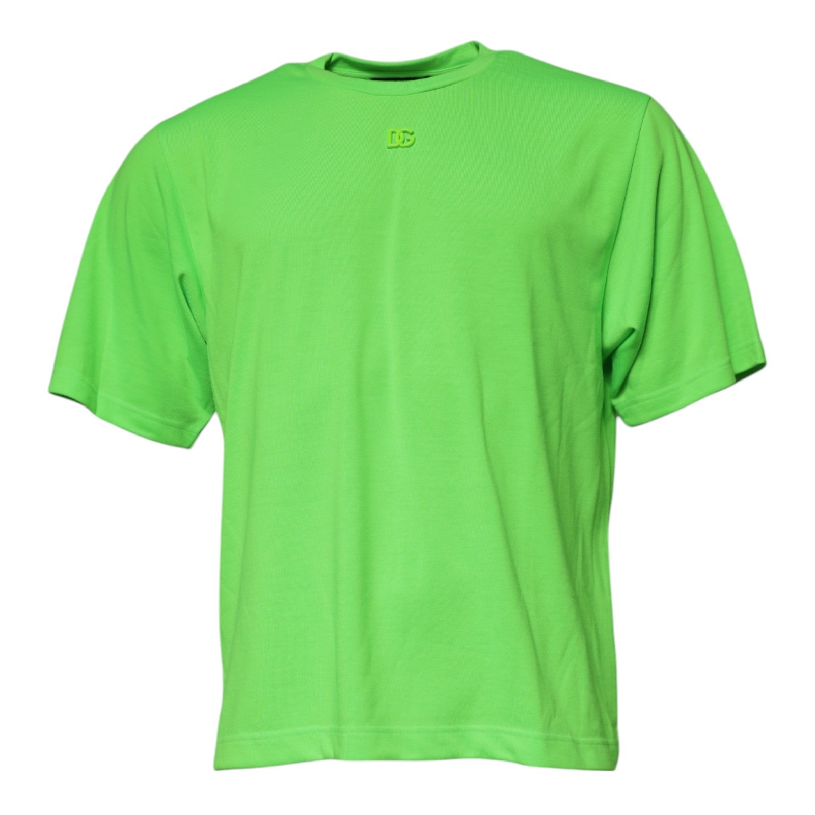 Dolce & Gabbana Green Logo Crew Neck T-shirt