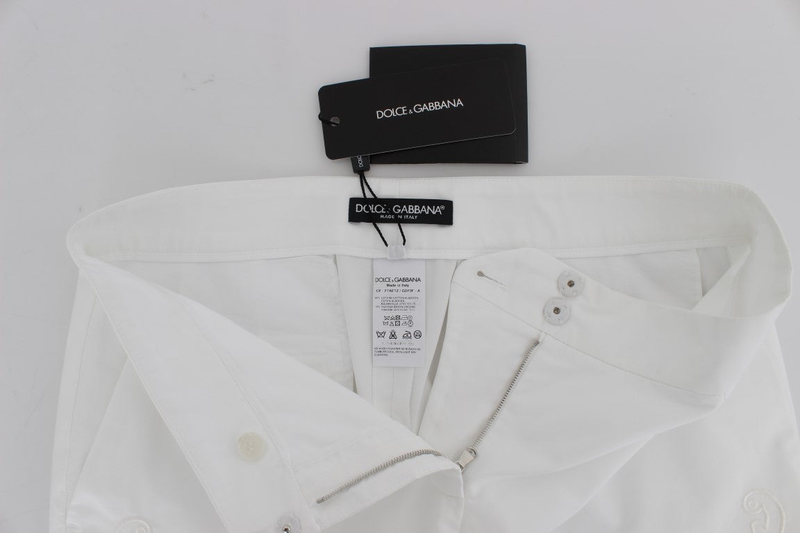 Dolce & Gabbana White Floral Cutout Dress Sicily Pants - PreLoved & Luxe