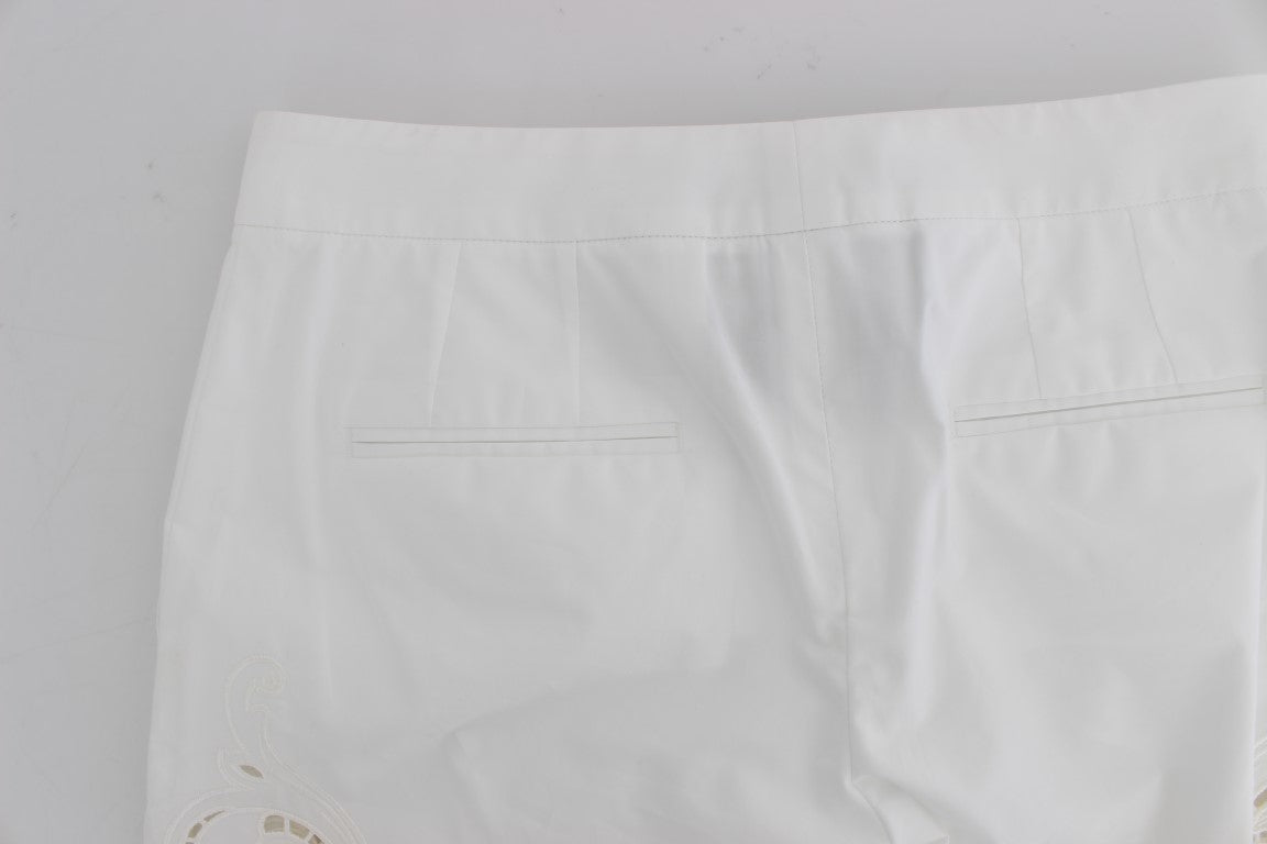 Dolce & Gabbana White Floral Cutout Dress Sicily Pants - PreLoved & Luxe