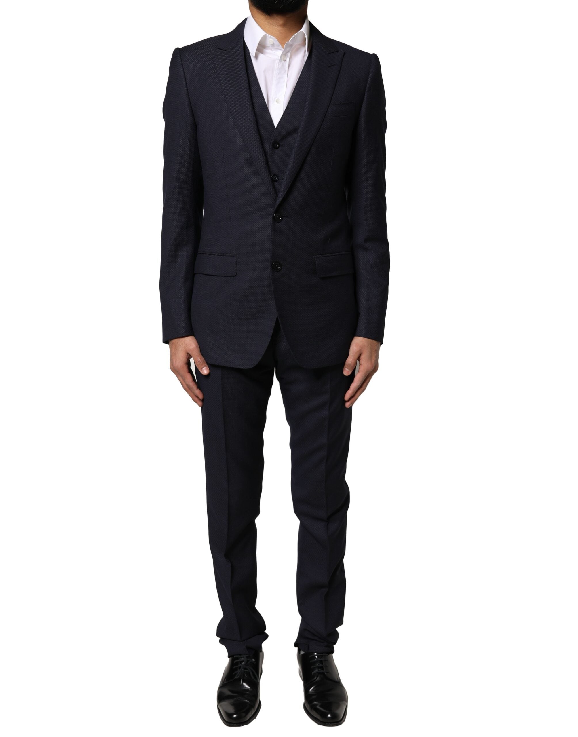 Dolce & Gabbana Dark Gray Fantasy MARTINI 3 Piece Formal Suit