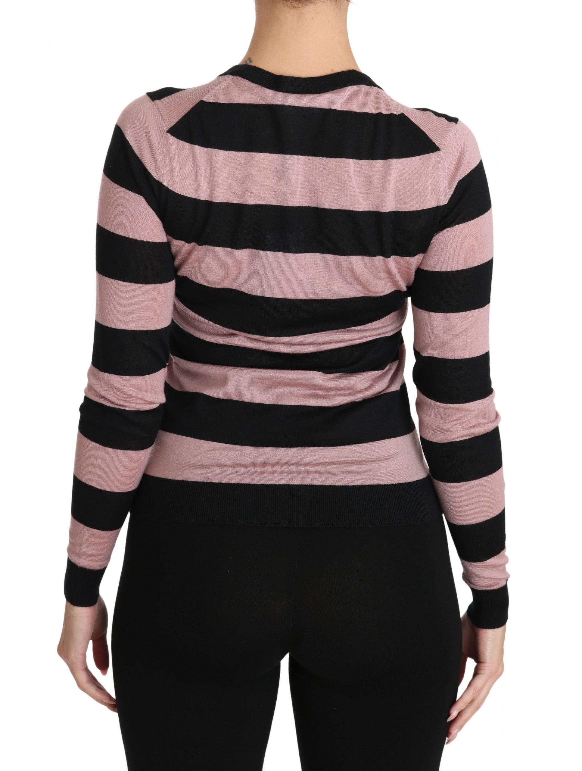 Dolce & Gabbana Pink Floral Cashmere Cardigan Sweater - PreLoved & Luxe