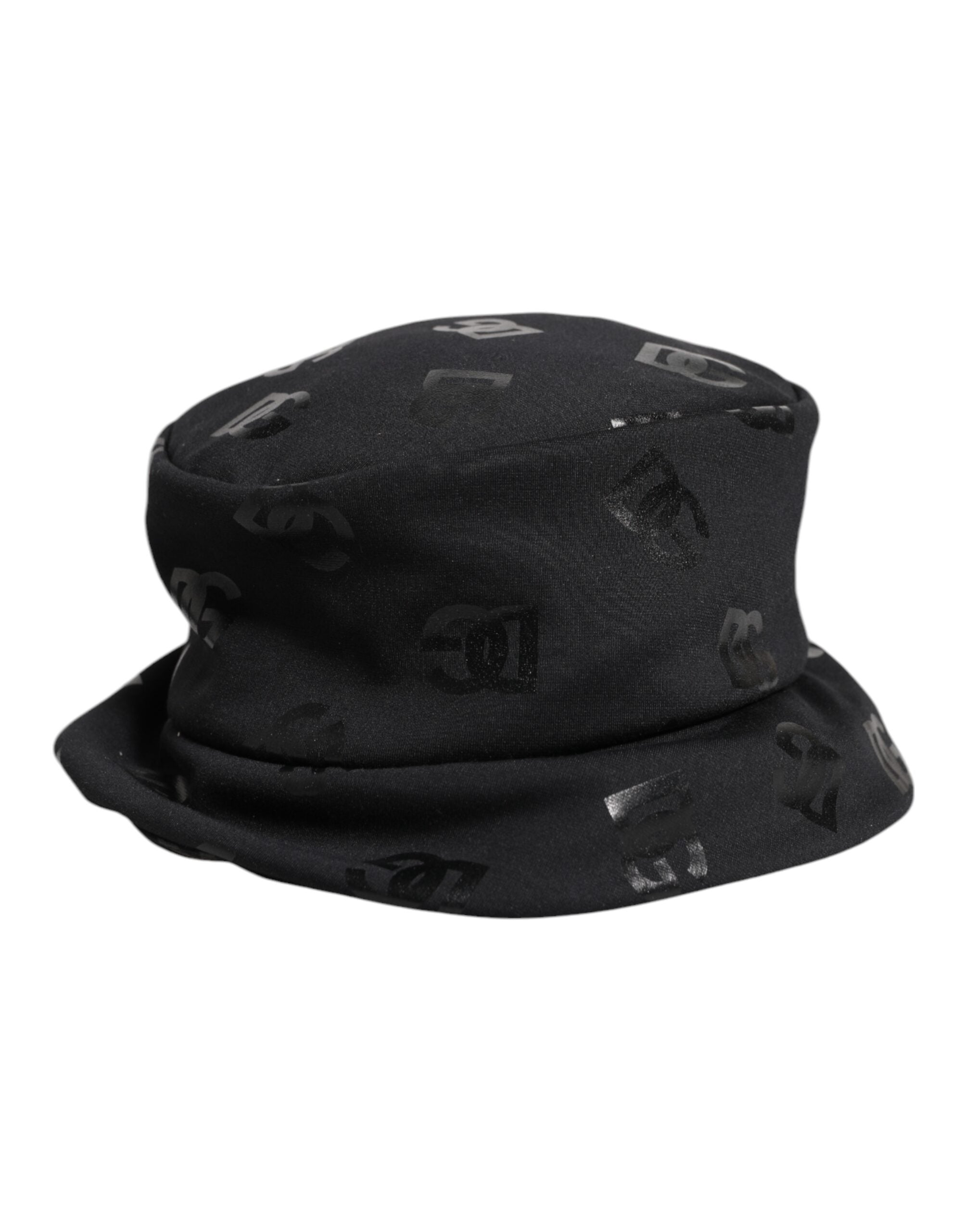 Dolce & Gabbana Black DG Monogram Jacquard Bucket Hat