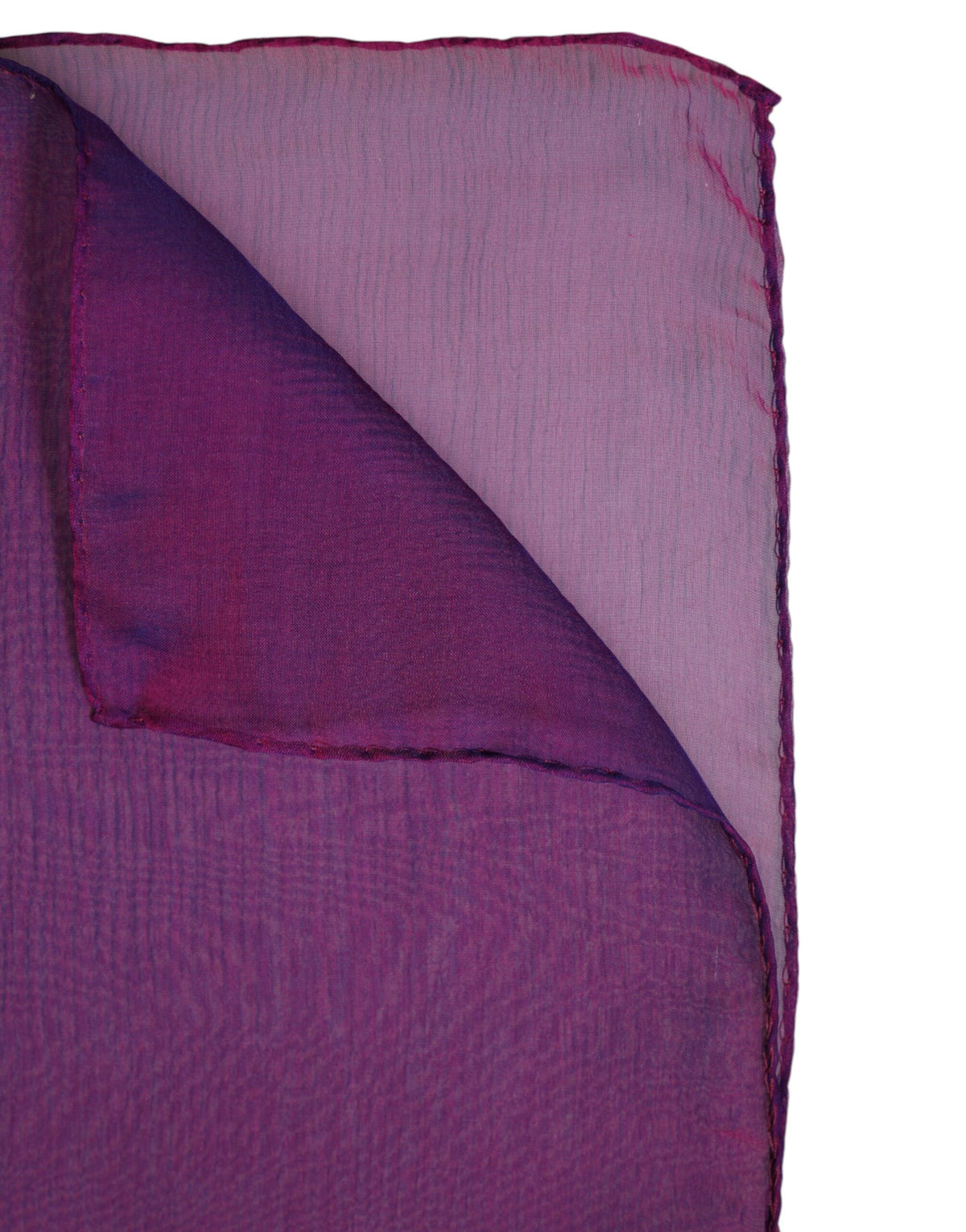 Pre-Owned Dolce & Gabbana Purple Silk Rectangle Wrap Shawl Scarf